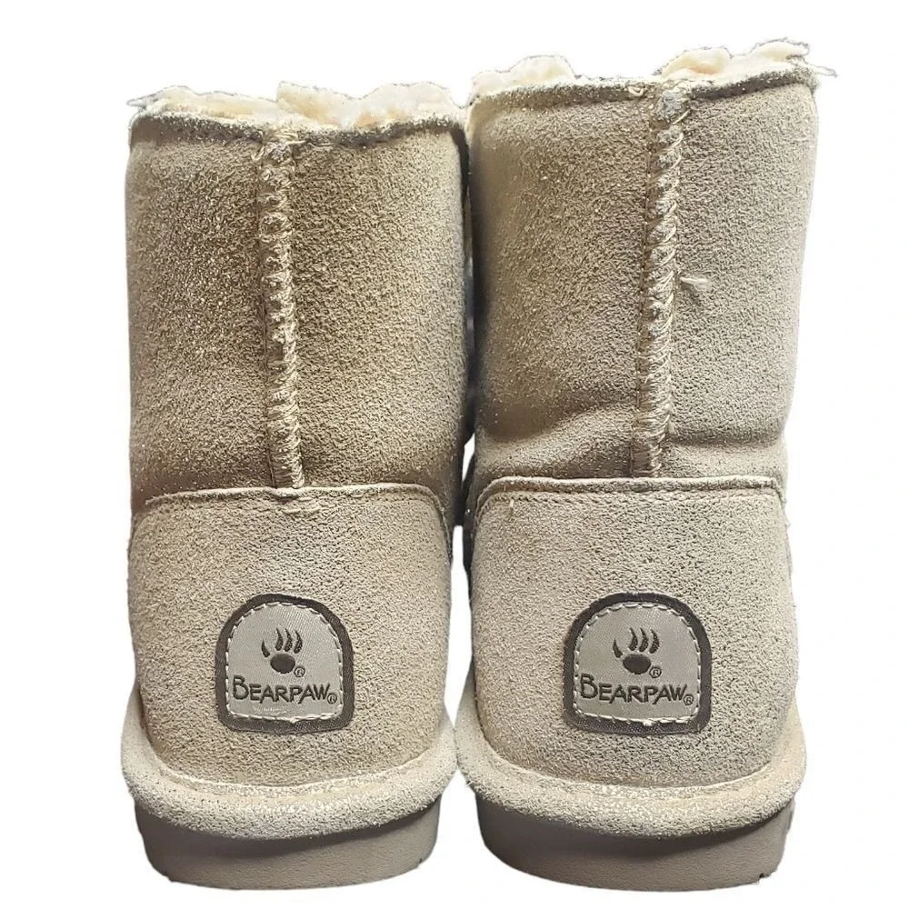 Bearpaw Christie Suede Upper Wool Blend Lining Sheepskin Footbed Boots Size‎ 5